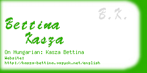 bettina kasza business card